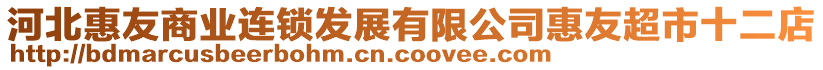 河北惠友商業連鎖發展有限公司惠友超市十二店