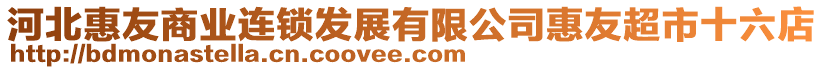 河北惠友商業(yè)連鎖發(fā)展有限公司惠友超市十六店