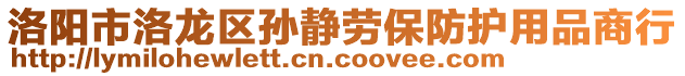 洛陽市洛龍區(qū)孫靜勞保防護用品商行