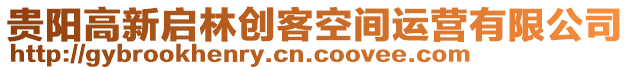 貴陽(yáng)高新啟林創(chuàng)客空間運(yùn)營(yíng)有限公司