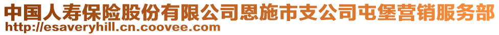 中國人壽保險股份有限公司恩施市支公司屯堡營銷服務(wù)部