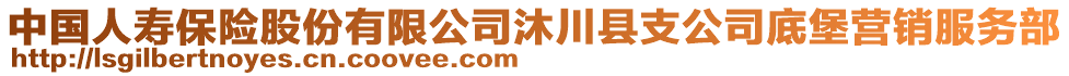 中國人壽保險股份有限公司沐川縣支公司底堡營銷服務部