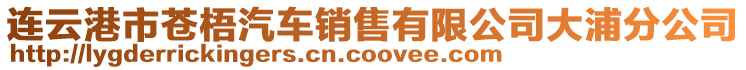 連云港市蒼梧汽車銷售有限公司大浦分公司