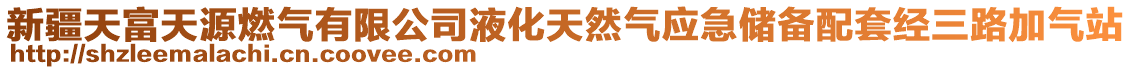 新疆天富天源燃?xì)庥邢薰疽夯烊粴鈶?yīng)急儲(chǔ)備配套經(jīng)三路加氣站