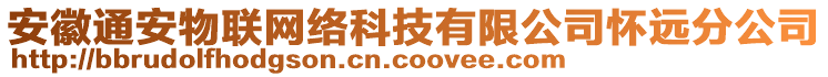 安徽通安物联网络科技有限公司怀远分公司