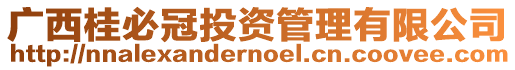廣西桂必冠投資管理有限公司