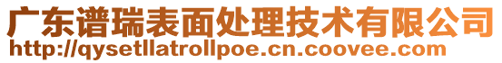 廣東譜瑞表面處理技術(shù)有限公司