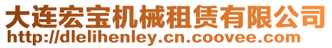 大連宏寶機械租賃有限公司