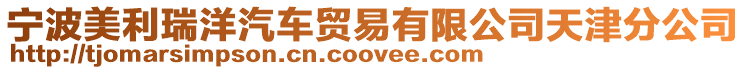 寧波美利瑞洋汽車貿易有限公司天津分公司