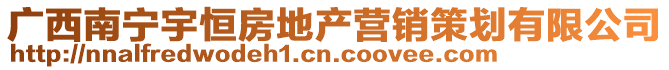 廣西南寧宇恒房地產(chǎn)營(yíng)銷(xiāo)策劃有限公司