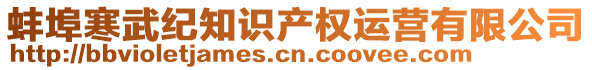 蚌埠寒武紀(jì)知識(shí)產(chǎn)權(quán)運(yùn)營(yíng)有限公司