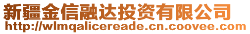 新疆金信融達(dá)投資有限公司