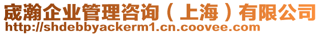 宬瀚企業管理咨詢(上海)有限公司