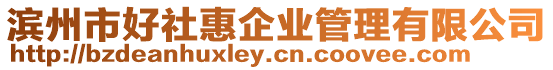 濱州市好社惠企業管理有限公司