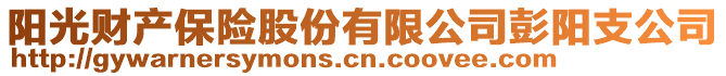 陽光財產保險股份有限公司彭陽支公司