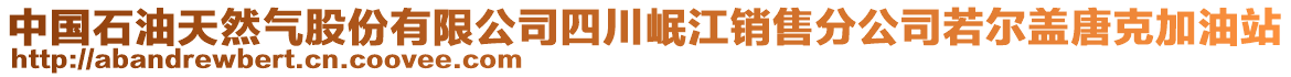 中國石油天然氣股份有限公司四川岷江銷售分公司若爾蓋唐克加油站