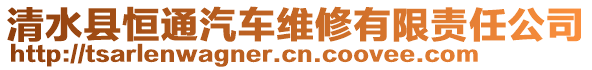 清水县恒通汽车维修有限责任公司