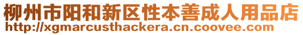 柳州市陽和新區(qū)性本善成人用品店