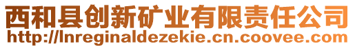 西和縣創(chuàng)新礦業(yè)有限責(zé)任公司