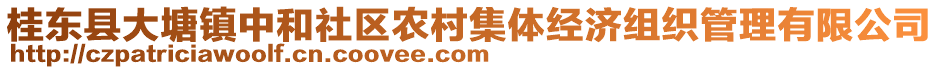 桂東縣大塘鎮(zhèn)中和社區(qū)農(nóng)村集體經(jīng)濟(jì)組織管理有限公司