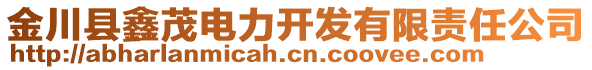 金川縣鑫茂電力開發(fā)有限責任公司