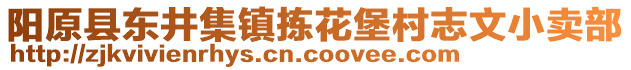 陽原縣東井集鎮(zhèn)揀花堡村志文小賣部