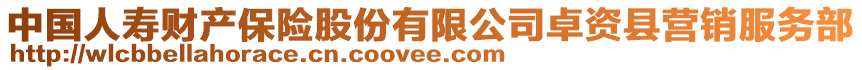 中國人壽財(cái)產(chǎn)保險(xiǎn)股份有限公司卓資縣營銷服務(wù)部