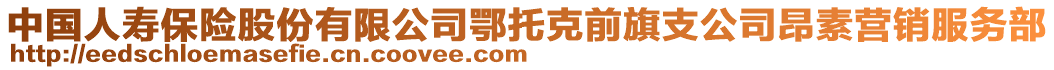 中國人壽保險股份有限公司鄂托克前旗支公司昂素營銷服務(wù)部