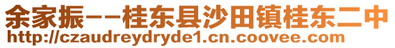 余家振--桂東縣沙田鎮(zhèn)桂東二中