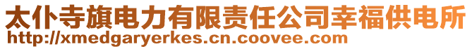 太仆寺旗電力有限責(zé)任公司幸福供電所