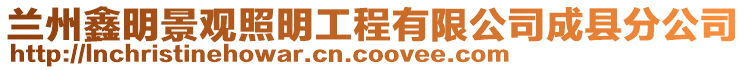 蘭州鑫明景觀照明工程有限公司成縣分公司