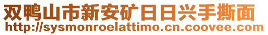 雙鴨山市新安礦日日興手撕面