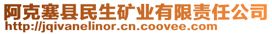 阿克塞縣民生礦業(yè)有限責(zé)任公司