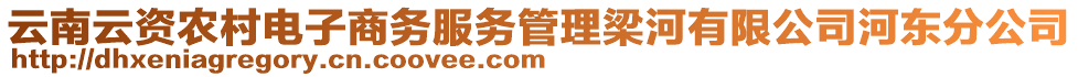 云南云資農(nóng)村電子商務(wù)服務(wù)管理梁河有限公司河?xùn)|分公司
