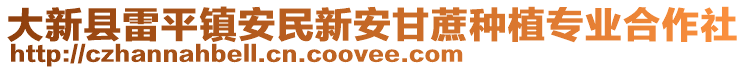 大新縣雷平鎮(zhèn)安民新安甘蔗種植專業(yè)合作社