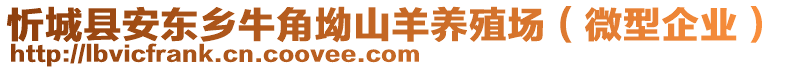 忻城縣安東鄉(xiāng)牛角坳山羊養(yǎng)殖場（微型企業(yè)）