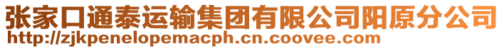 張家口通泰運(yùn)輸集團(tuán)有限公司陽原分公司