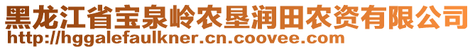 黑龍江省寶泉嶺農(nóng)墾潤田農(nóng)資有限公司