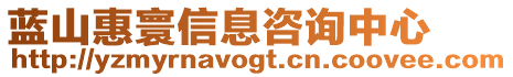 藍(lán)山惠寰信息咨詢中心