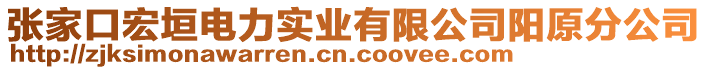 張家口宏垣電力實(shí)業(yè)有限公司陽原分公司