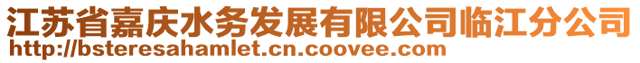 江蘇省嘉慶水務(wù)發(fā)展有限公司臨江分公司