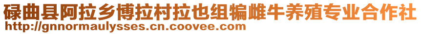 碌曲縣阿拉鄉(xiāng)博拉村拉也組犏雌牛養(yǎng)殖專業(yè)合作社