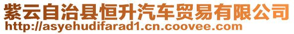 紫云自治縣恒升汽車貿(mào)易有限公司