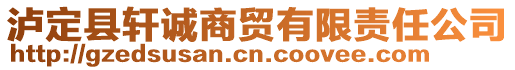 瀘定縣軒誠(chéng)商貿(mào)有限責(zé)任公司