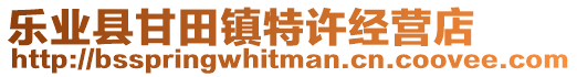 樂(lè)業(yè)縣甘田鎮(zhèn)特許經(jīng)營(yíng)店