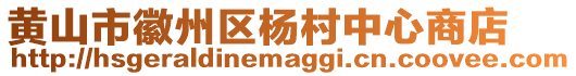 黃山市徽州區(qū)楊村中心商店