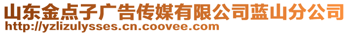 山東金點子廣告?zhèn)髅接邢薰舅{(lán)山分公司