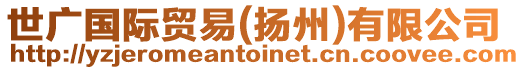 世廣國(guó)際貿(mào)易(揚(yáng)州)有限公司