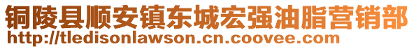 銅陵縣順安鎮(zhèn)東城宏強(qiáng)油脂營銷部