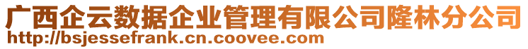 廣西企云數(shù)據(jù)企業(yè)管理有限公司隆林分公司